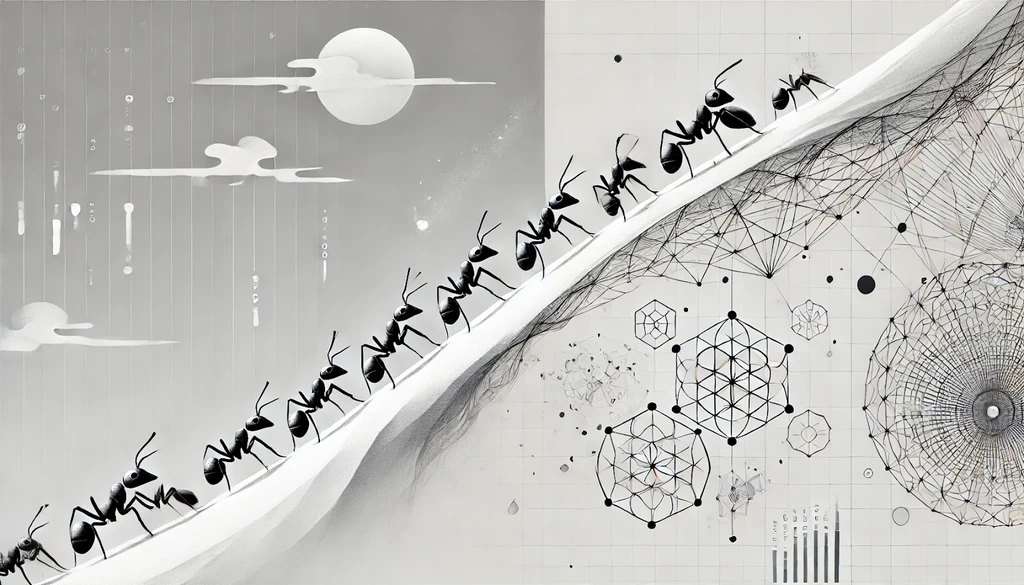 Illustration of an AI agent making a decision